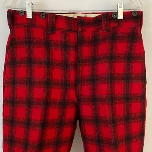Mint WOOLRICH WOOL red:check Warm PANT.